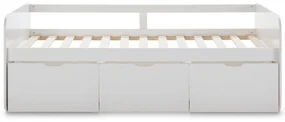 Biela detská posteľ s úložným priestorom 90x190 cm Abbott – Marckeric