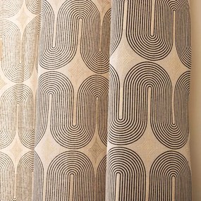Čierny/béžový záves 140x240 cm Ondine – douceur d'intérieur
