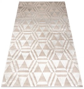 Koberec PEARL 51323C geometrický / štrukturálny, béžový