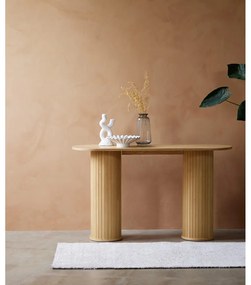 Konzolový stolík v prírodnej farbe 40x130 cm Nola – Unique Furniture