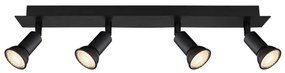 Globo 57998-4 - Bodové svietidlo DREW 4xGU10/35W/230V čierna