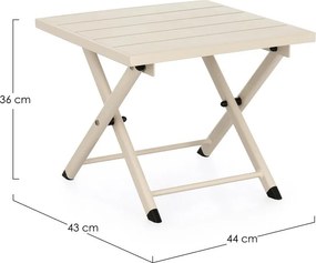 Hliníkový záhradný konferenčný stolík 43x44 cm Taylor – Bizzotto