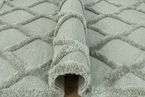 Koberec Berber 6844 l. 3D svetlosivý