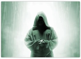 Obraz - Mních v tme (70x50 cm)