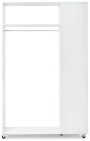 Mobilná vešiaková skriňa so zrkadlovou skriňou