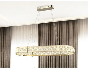 LED stmievateľný závesný luster na lanku ENRIQUE LED/50W/230V 3000-6000K + diaľkové ovládanie