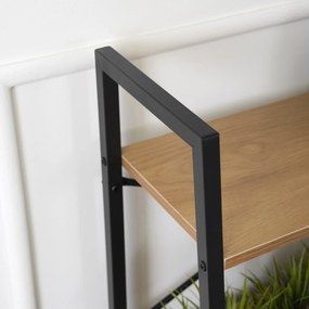 Regál Vior 64 cm dub zlatý/černý