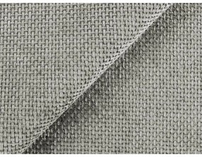 Svetlosivá čalúnená dvojlôžková posteľ s úložným priestorom s roštom 140x200 cm Keoni – Makamii