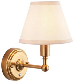 Endon 114830 - LED Stm. nabíjacia nástenná lampa BURLEY LED/1,5W/5V mosadz/krémová