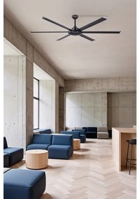 FARO 34203 - Stropný ventilátor ROTTERDAM XL čierna pr. 200 cm + diaľkové ovládanie