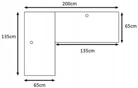 Rohový herný pc stôl Gamer N (čierna) (L). Vlastná spoľahlivá doprava až k Vám domov. 1054971