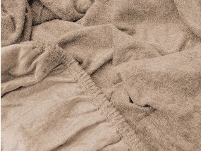 Froté plachta EXCLUSIVE svetlohnedá 90x200 cm