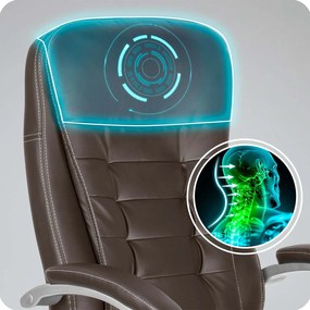 Otočná kancelárska stolička Sofotel 322 - tmavohnedá