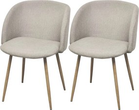 Čalúnené stoličky Betti, 2 ks, béžové