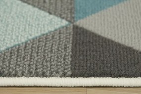 Behúň Luna 503430/95832 - modrý trohuholníky