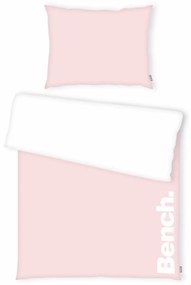 Bench Bavlnené obliečky bielo-ružová, 140 x 200 cm, 70 x 90 cm