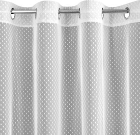 ZÁCLONA NA KRÚŽKOCH JULITA 140X250 CM BIELA