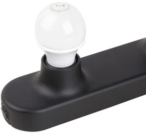 ONLI - Nástenné svietidlo HOLLYWOOD 5xE14/6W/230V čierna