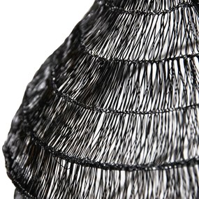 Orientálne závesné svietidlo čierne 45 cm x 40 cm - Vadi
