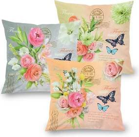 Súprava 3 ks obliečok na vankúšiky BLISS 45 x 45 cm