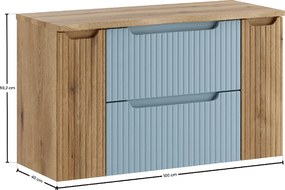 Comad Kúpeľňová skrinka pod doskové umývadlo Nova Denim 100 denim/dub coast evoke