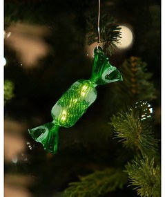 Zelená závesná vianočná svetelná dekorácia ø 1,5 cm Hannah – Sirius