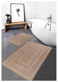 Hnedé kúpeľňové predložky v súprave 2 ks 60x100 cm – Mila Home