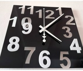 Moderné nástenné hodiny do kuchyne - Farba: čierna, biela I SENTOP FL-z7