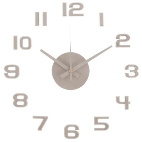 Karlsson 6001WG designové samolepiace hodiny sivá, pr. 40 cm