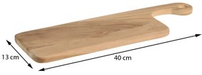Doska na krájanie Teak, teakové drevo, 40x13 cm
