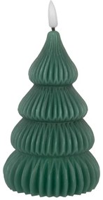 Zelená vianočná sviečka stromček Led Candle - Ø 8*17 cm / 2*AA