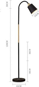 BERGE Stojacia lampa LED E27 - VIEW