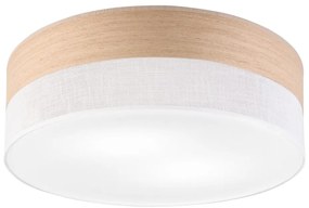 Stropné svietidlo SIRJA WOOD 2xE27/15W/230V pr. 45 cm biela/dub