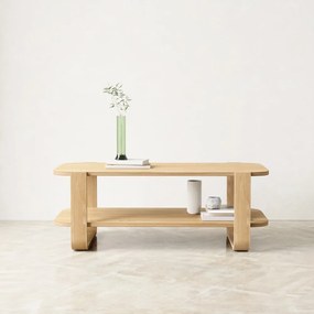 Konferenčný stolík z eukalyptového dreva v prírodnej farbe 55x109 cm Bellwood - Umbra