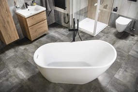 Aqualine Aqualine, TISA voľne stojaca vaňa 150x75 cm, biela, E1575