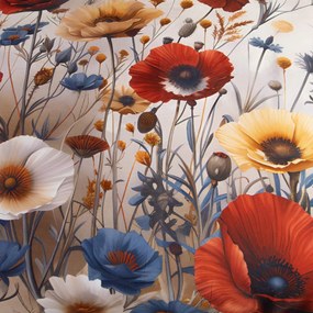 SATÉNOVÉ OBLIEČKY SATYNLOVE PREMIUM 140X200 CM, 1KS 50X70 CM KVETY