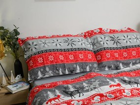 Flanelové obliečky SNOWY FOREST sivá Rozmer obliečky: 70 x 90 cm | 140 x 220 cm