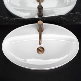 Rea Nastazja, umývadlo na dosku 610x375x105 mm, biela lesklá, REA-U6359
