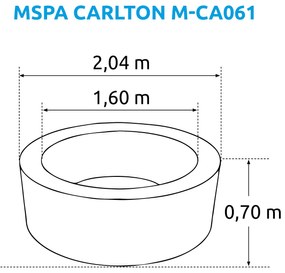 Marimex | Vírivý bazén MSPA Carlton M-CA062 | 11400298