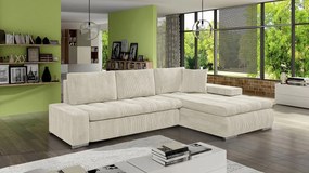 Rohová sedacia súprava Hesron  (vanilková). Vlastná spoľahlivá doprava až k Vám domov. 1122243