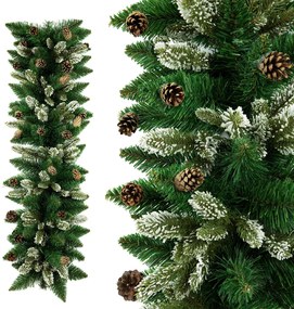 Girlanda Smrek so šiškou a 3D vetvičkami 100 cm