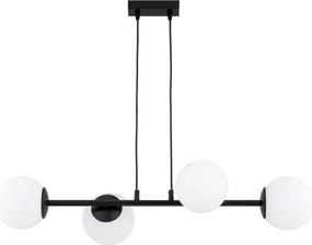 Brilagi - Luster na lanku MILO 4xE27/60W/230V čierna