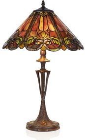 Tiffany lampa atmosferická vitráž FIRE Ø40*60