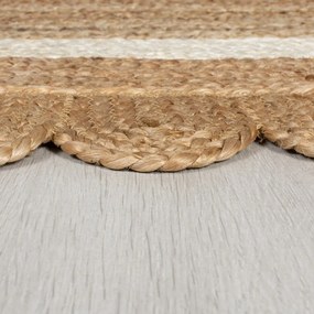 Flair Rugs koberce Kusový koberec Grace Jute Natural/White - 160x230 cm