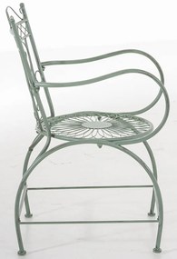 Kovová stolička Sheela s područkami (SET 2 ks) - Zelená antik