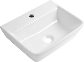 Aqualine Aqualine, REEMA keramické umývadlo 45x35cm, biela, NP440