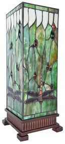 Lampa Tiffany stolová 18*45 MULTICOLOUR GREEN PRISM