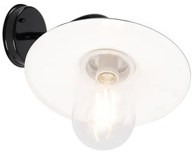 Moderná vonkajšia nástenná lampa čierna IP44 - Kansas