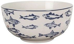 Porcelánová miska s rybkami Sun Sea And Fish - Ø 14 * 7cm / 500ml