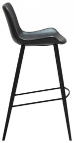 HYPE ČALÚNENÁ BAROVÁ STOLIČKA black faux/black